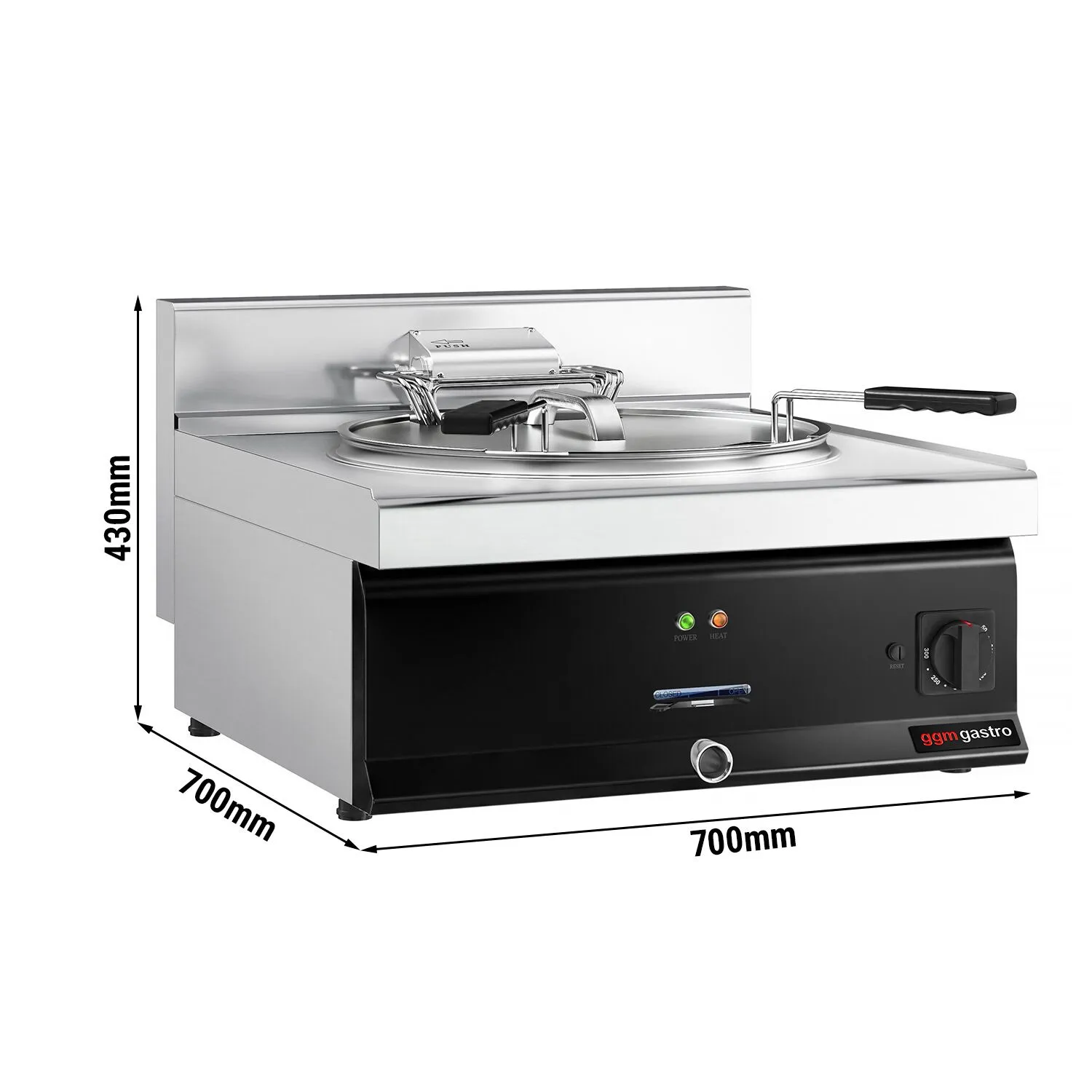 Фритюрница электрическая для рыбы GGM Gastro EFFK773N 0