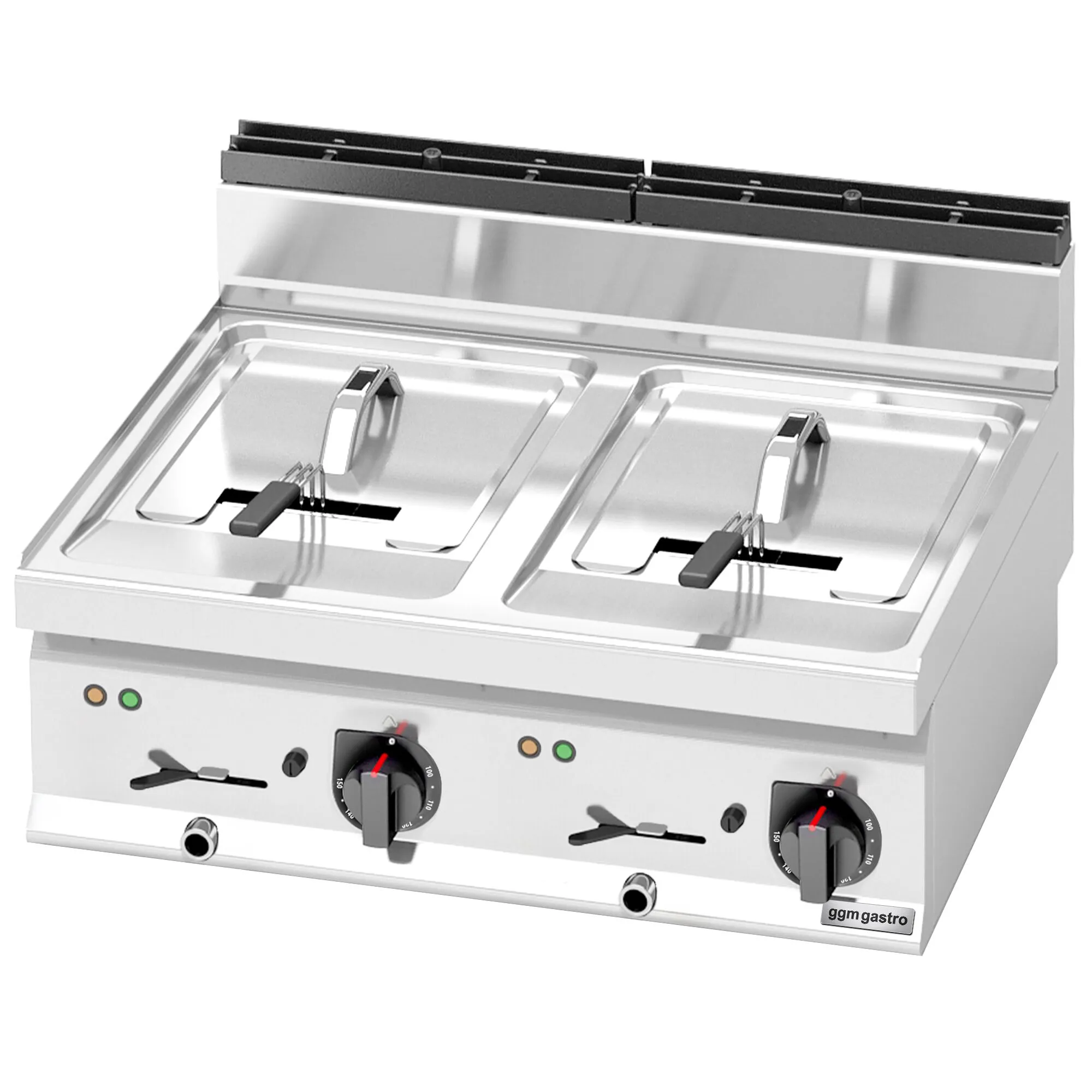 Фритюрница электрическая двойная GGM Gastro EFB873H-10+10 1
