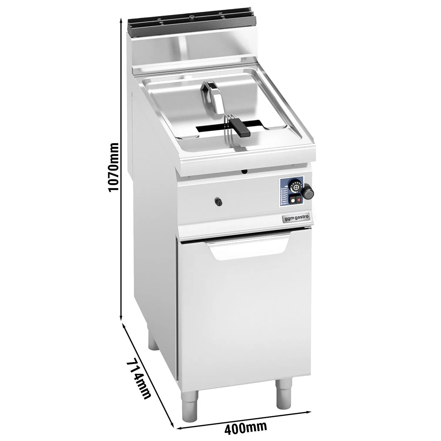 Фритюрница газовая 10 л (6,9 кВт) GGM Gastro GFB479T-10 0