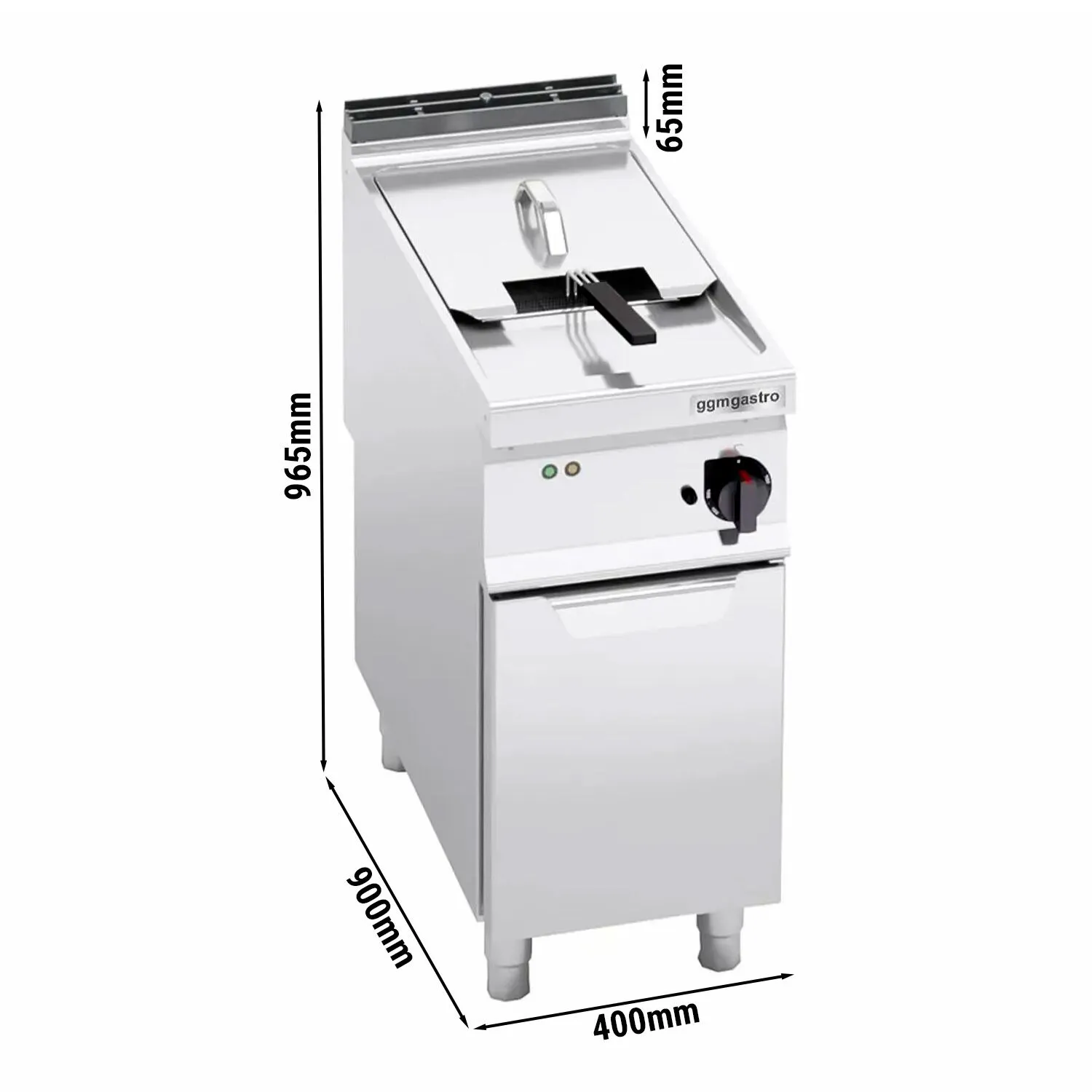 Фритюрница газовая 22 л (22 кВт) GGM Gastro EFB499P-22 0