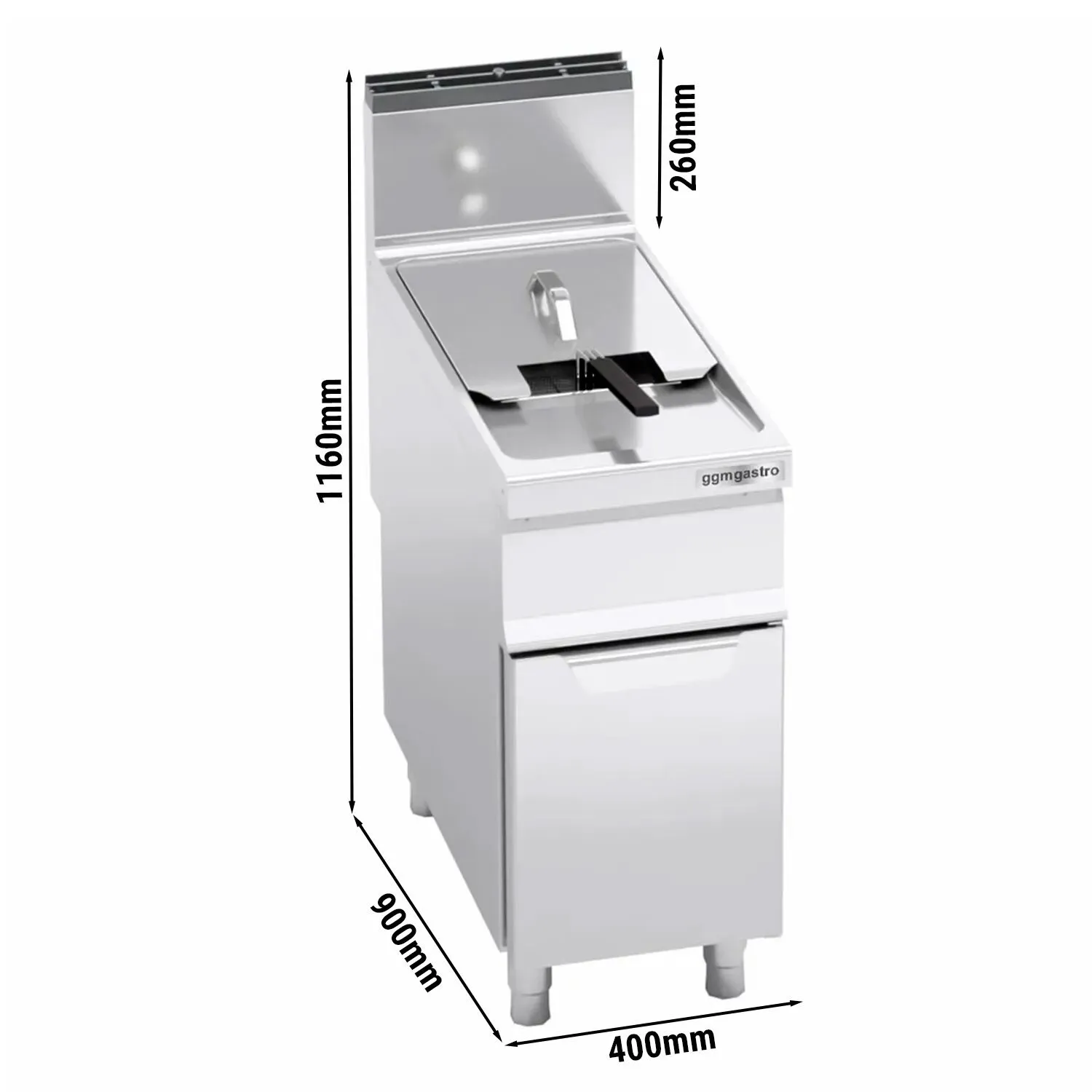 Фритюрниця газова - об'єм 20 л GGM Gastro GFB499T-20 0