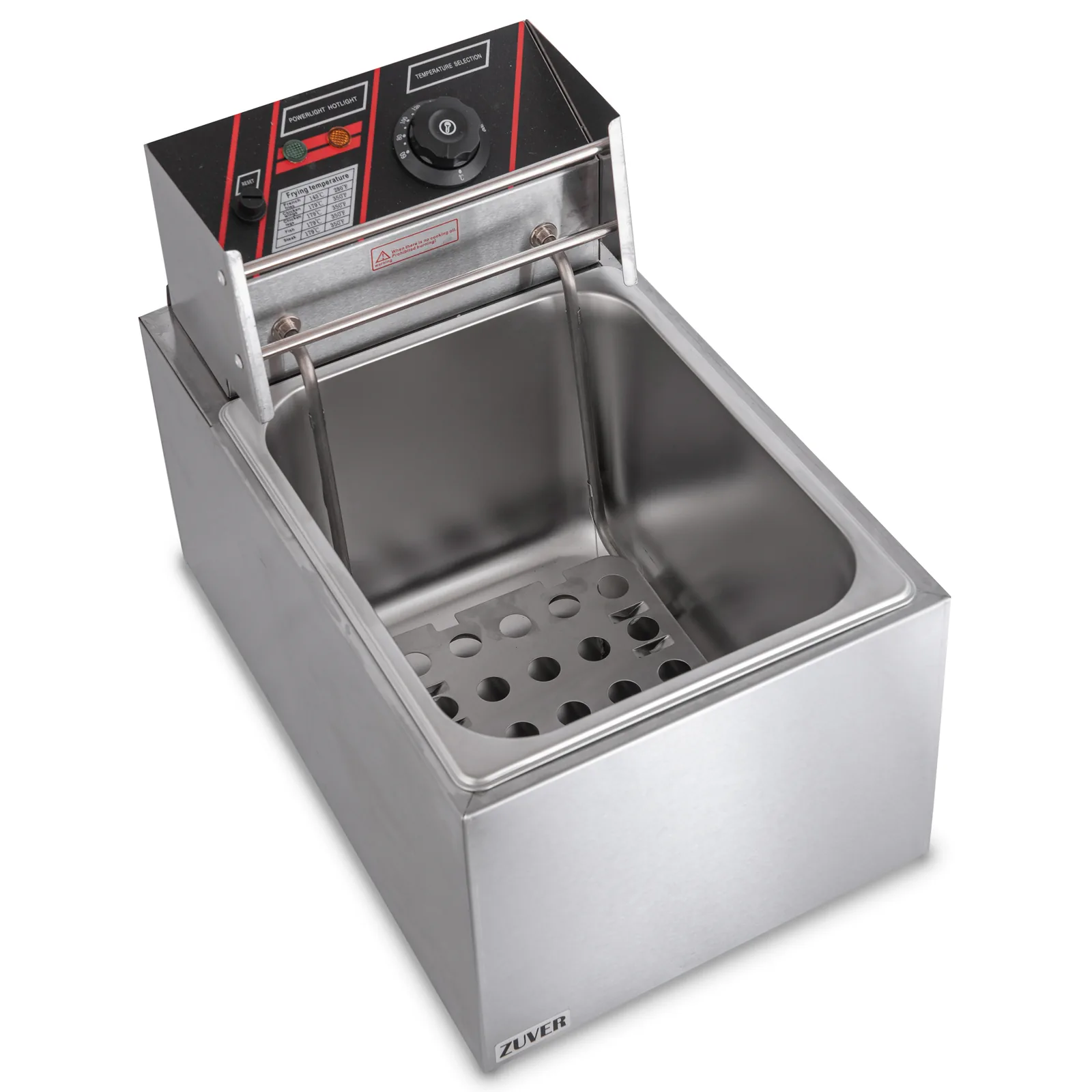 Фритюрниця професійна 8 літрів ZUVER Tiger1D8 2800W з захистом від перегріву 2