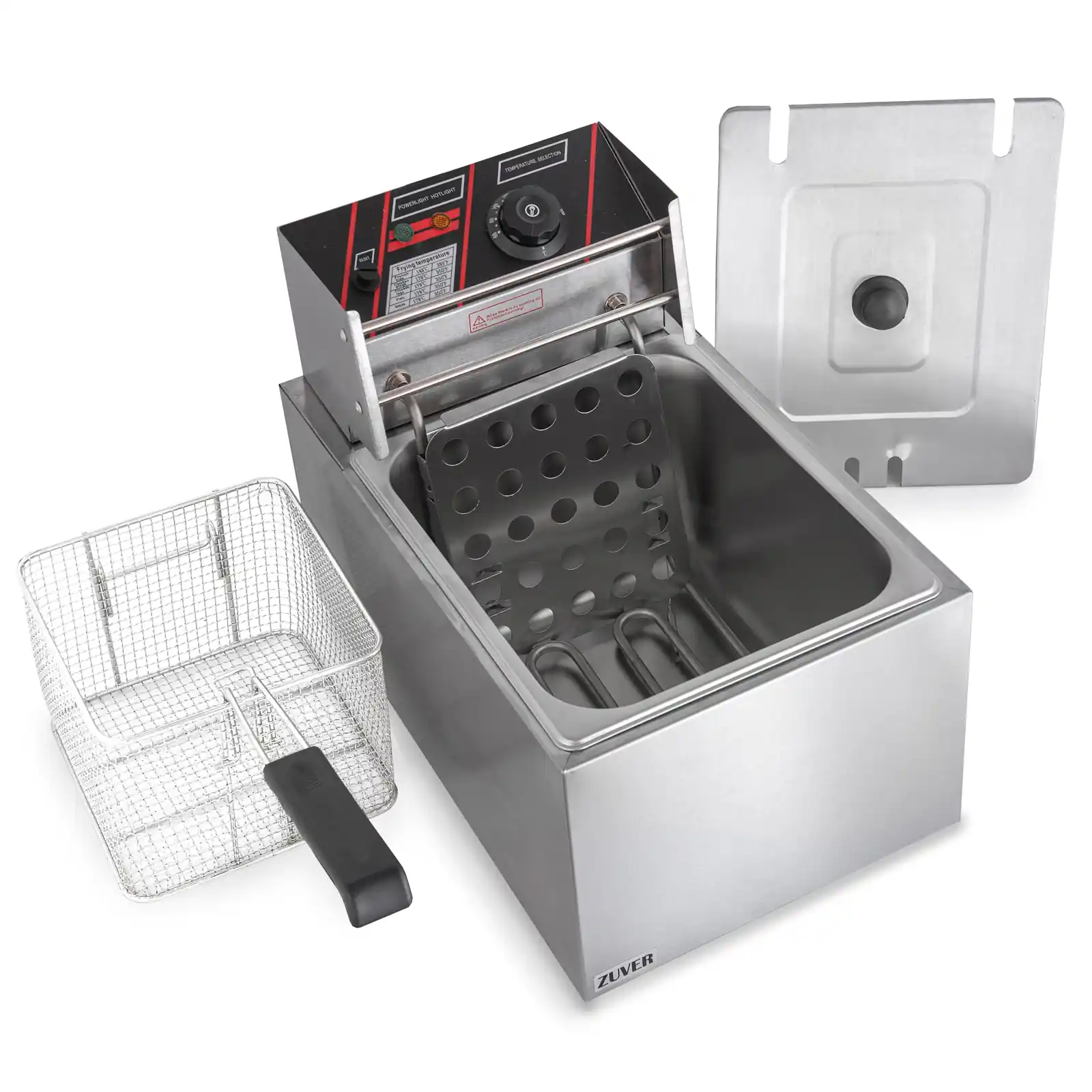 Фритюрниця професійна 8 літрів ZUVER Tiger1D8 2800W з захистом від перегріву 0