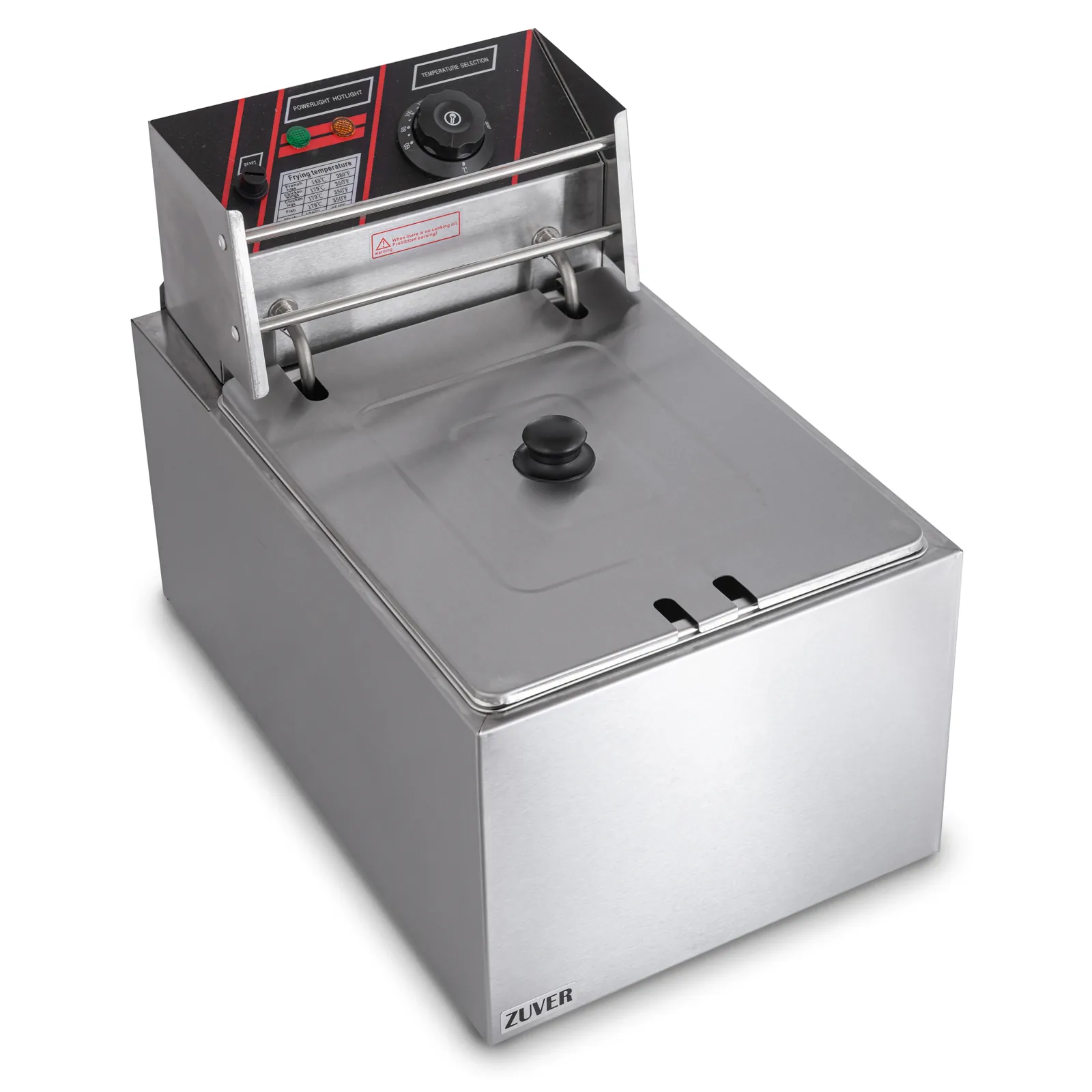 Фритюрниця професійна 8 літрів ZUVER Tiger1D8 2800W з захистом від перегріву 4