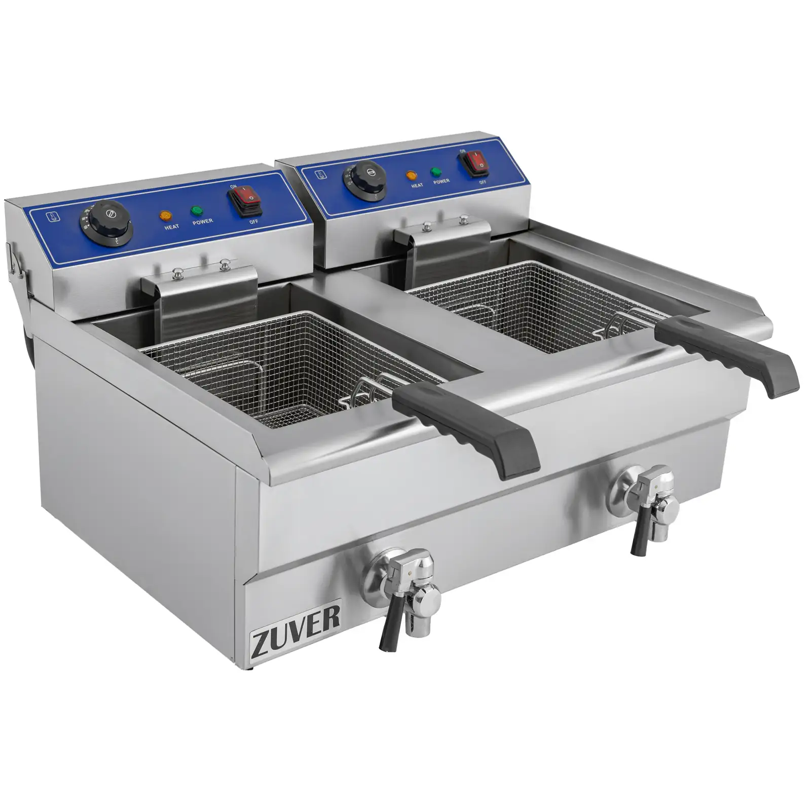 Фритюрниця професійна двопостова ZUVER 2X16 Texas 8000W 0
