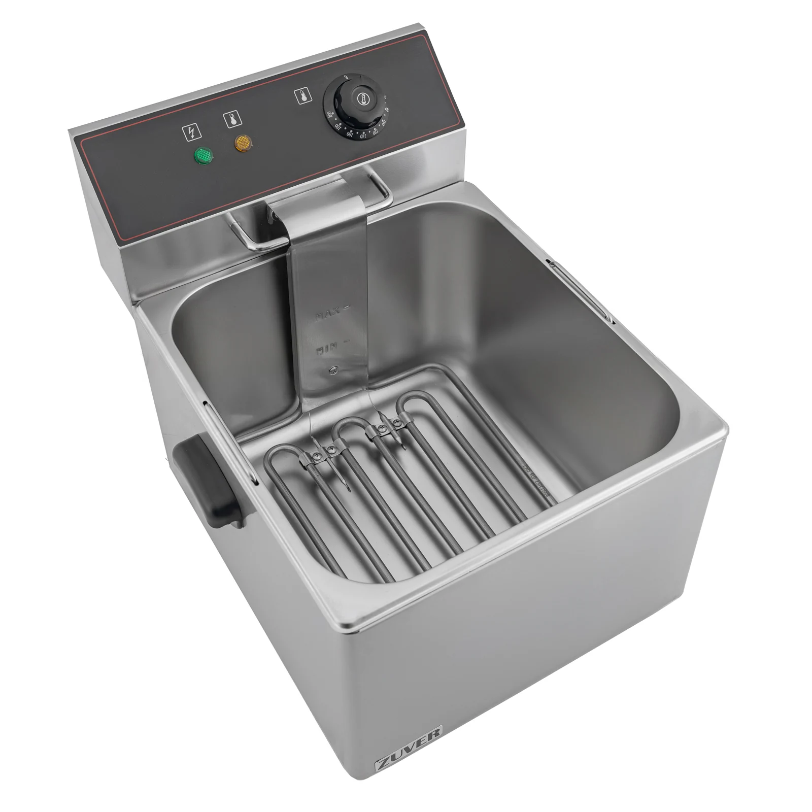 Фритюрниця професійна двопостова ZUVER Bavaria 1X11 Handle з ручками в гастроємностях та корпусі 3500W із захистом від перегріву 1