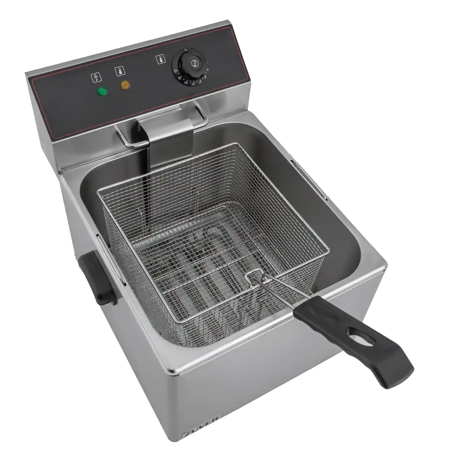 Фритюрниця професійна двопостова ZUVER Bavaria 1X11 Handle з ручками в гастроємностях та корпусі 3500W із захистом від перегріву 2