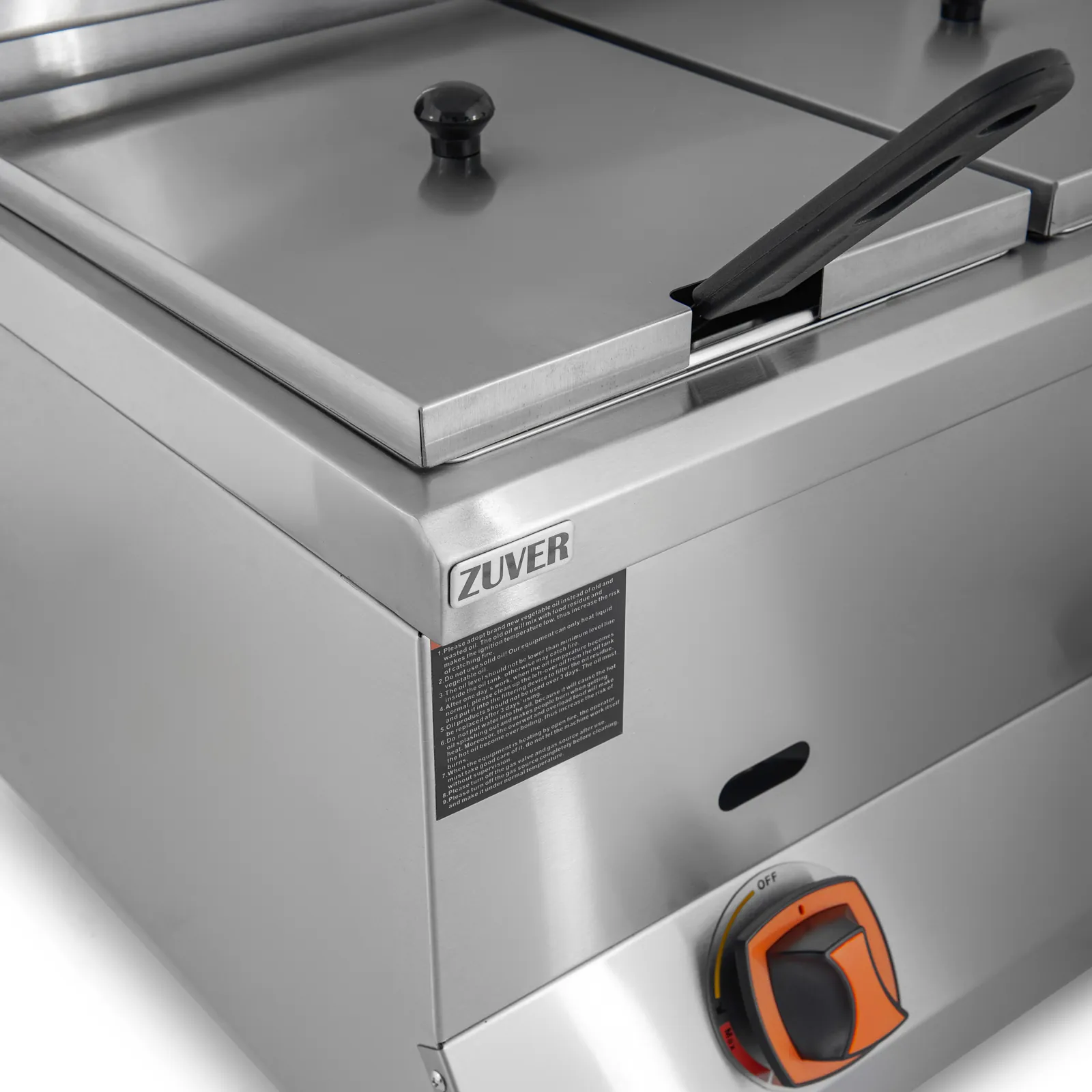 Фритюрниця професійна двопостова газова ZUVER Dragon 2-6 LPG 2