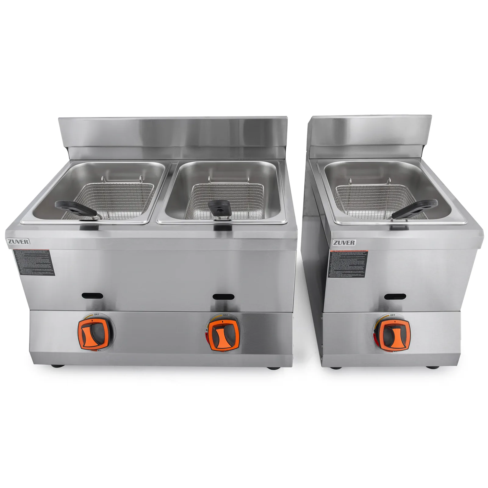 Фритюрниця професійна двопостова газова ZUVER Dragon 2-6 LPG 7