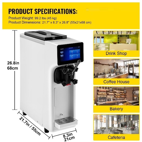 Машина для приготування морозива Ice Cream Zuver 1000W 7