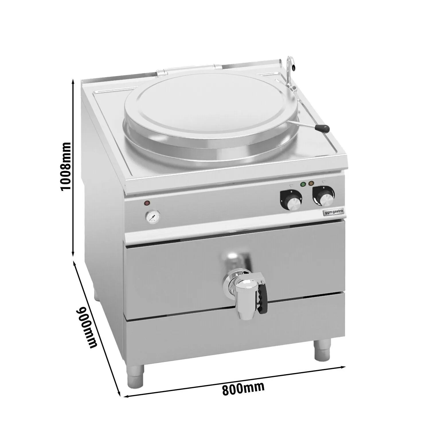Електричний харчоварильний котел GGM GASTRO EKB899S150 0