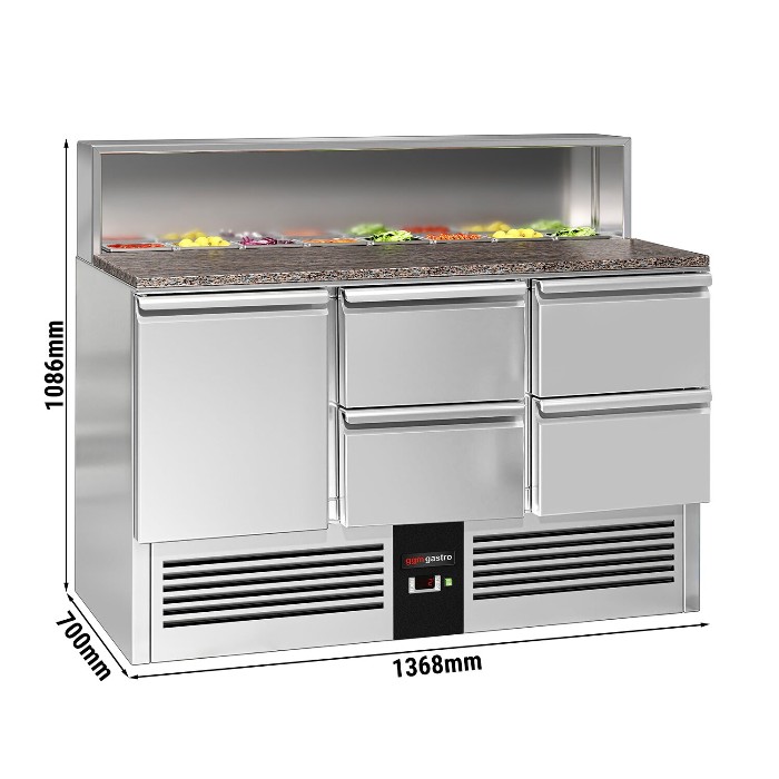 Холодильний стіл саладетта PREMIUM GGM Gastro SAG147GND#2#SBG1212 2