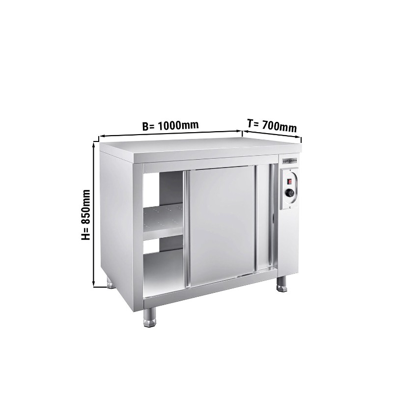 Тепловая тумба PREMIUM - 1000x700мм GGM Gastro WDR107 0