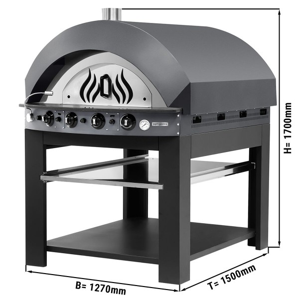 Піч для піци газова, 9 х 25 см, 1 камера GGM Gastro GPOE150A#UGE15 0