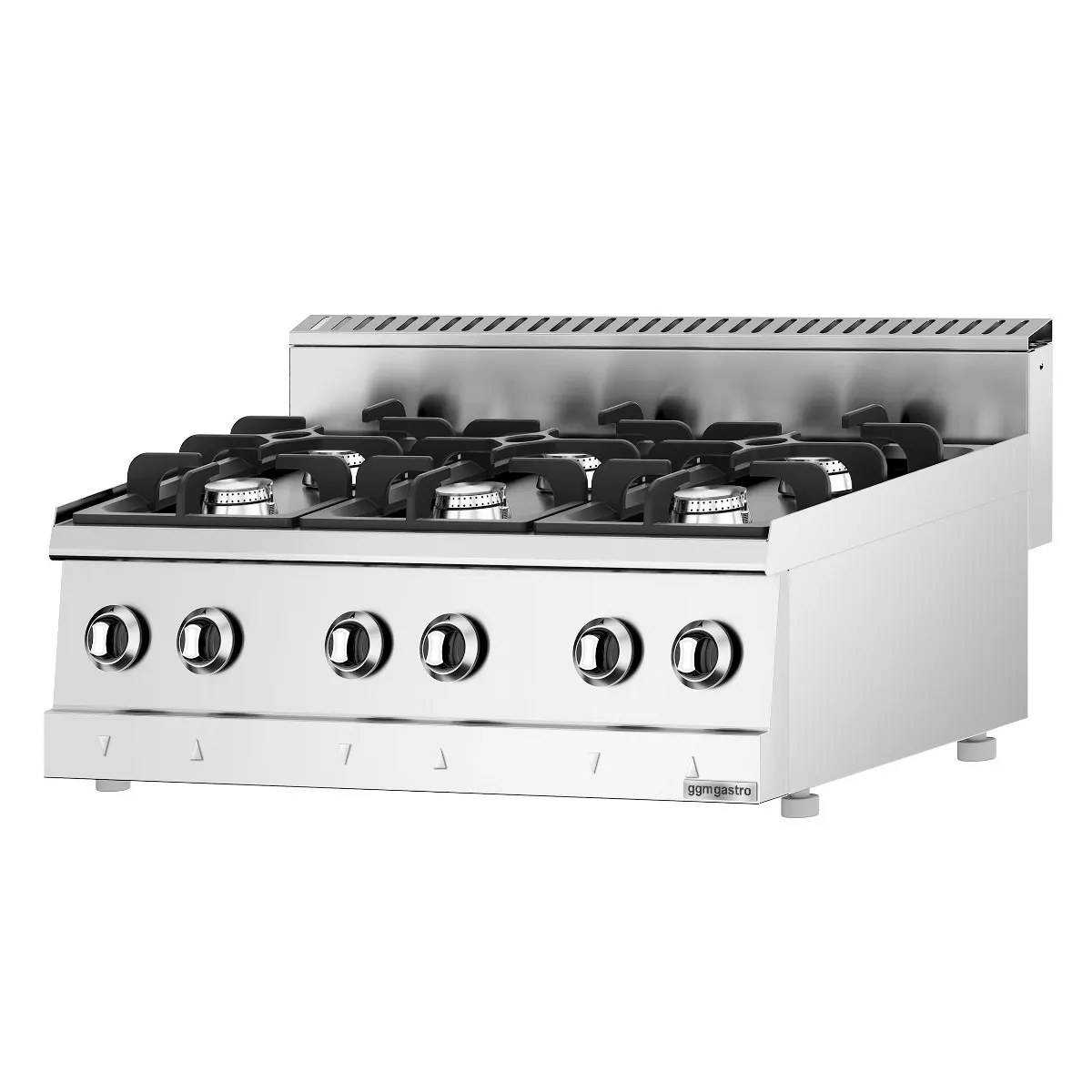 Газова плита - 36 кВт - 6 високопродуктивних конфорок GGM GASTRO GHK9636HP 4