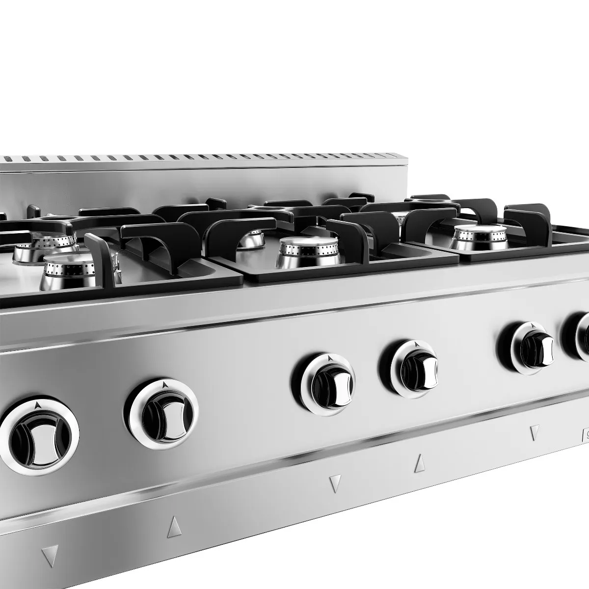 Газова плита - 36 кВт - 6 високопродуктивних конфорок GGM GASTRO GHK9636HP 1