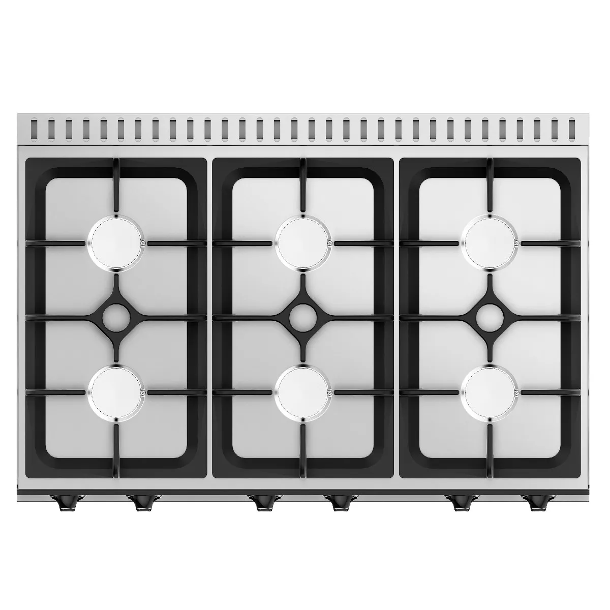 Газова плита - 36 кВт - 6 високопродуктивних конфорок GGM GASTRO GHK9636HP 2