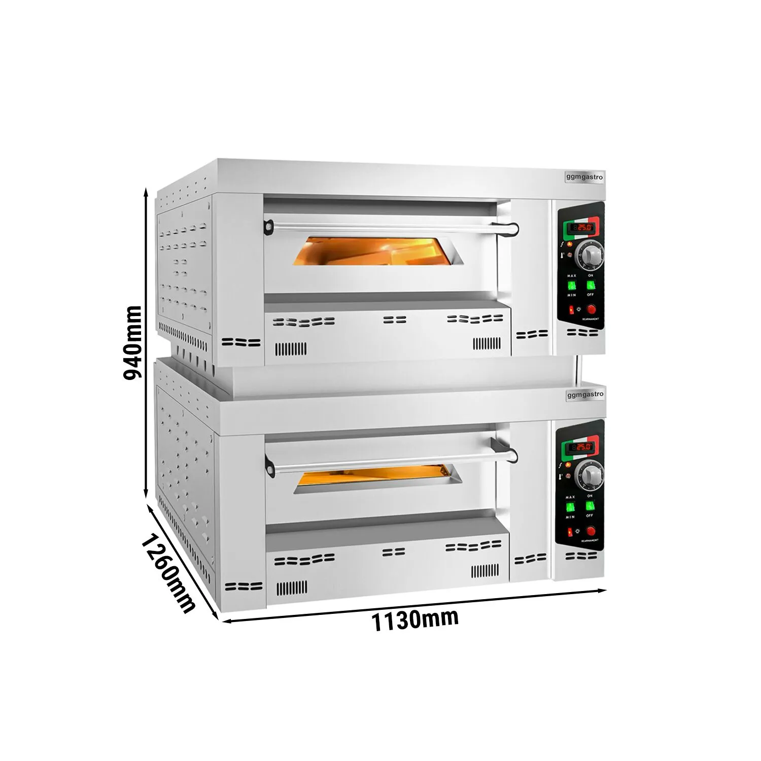 Печь для пиццы газовая GGM-Gastro GEP6T#GEP6T 1