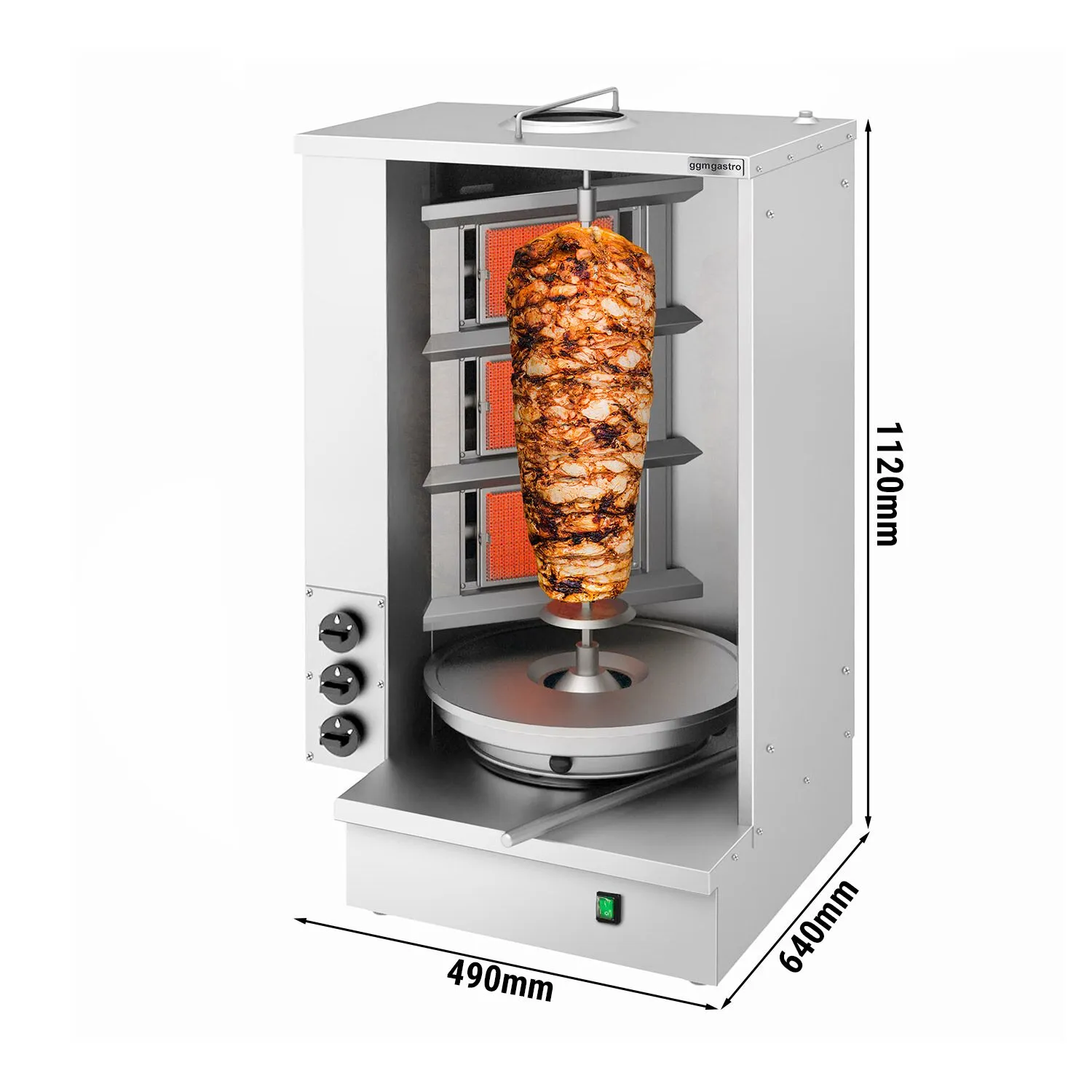 Газовый аппарат для шаурмы GGM-Gastro SGAT3 0