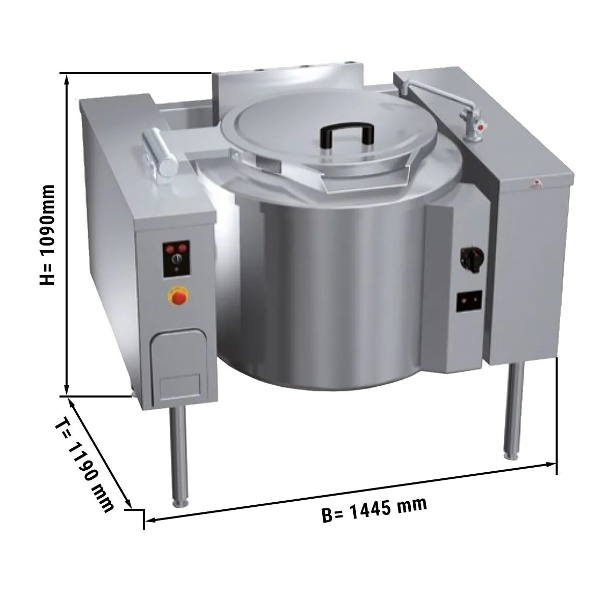 Газовий перекидний варильний котел GGM-Gastro GKB1411I150 0