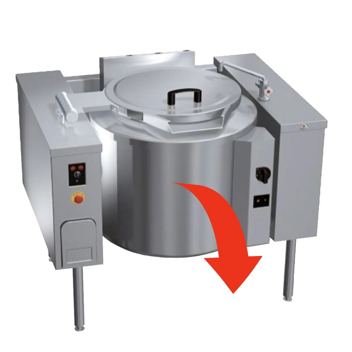 Газовий перекидний варильний котел GGM-Gastro GKB1411I150 1