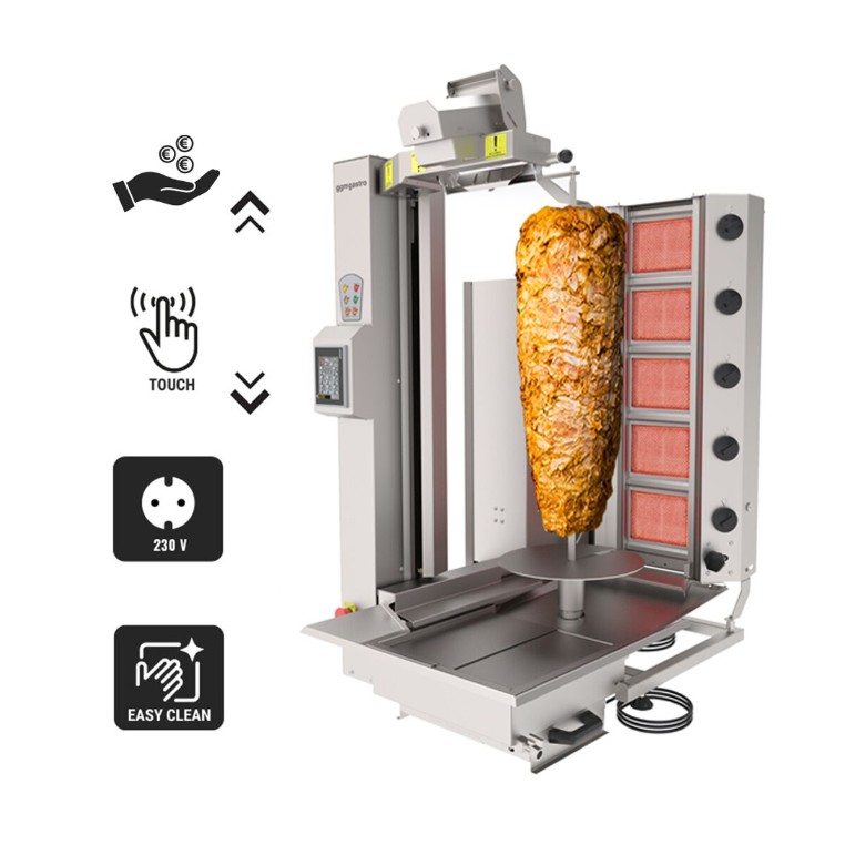 Гриль для шаурми газовий GGM Gastro DRAT120 1