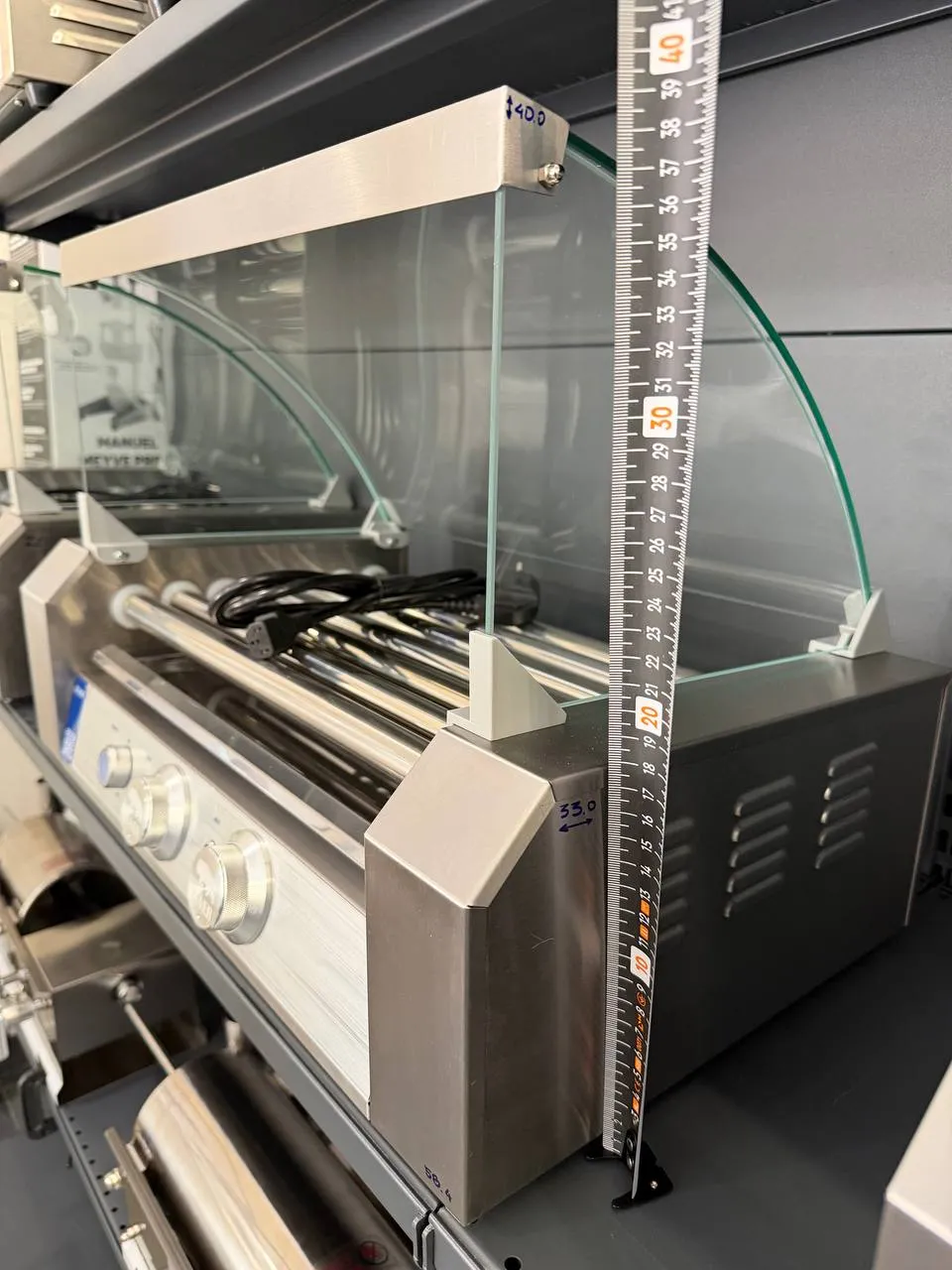 Гриль роликовий ZUVER Berlin Lux R2-7G без захисного скла 1050W 1