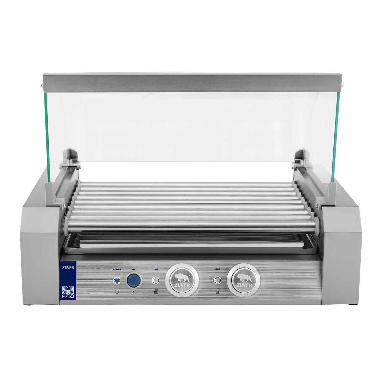 Гриль роликовый ZUVER Berlin Lux R2-9G с защитным стеклом 1350W 0