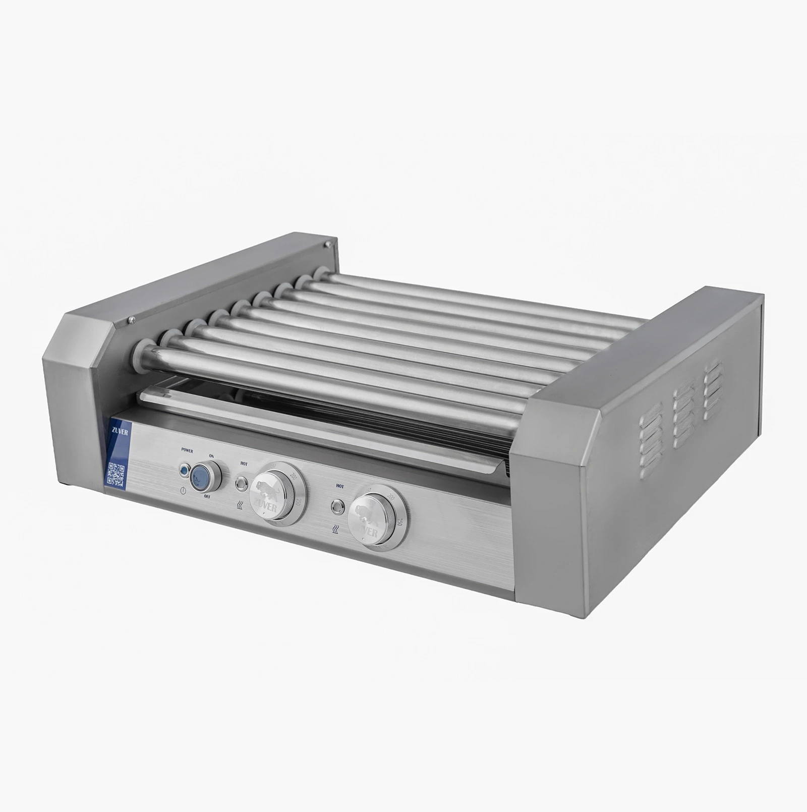 Гриль роликовый ZUVER Berlin Lux R2-9G с защитным стеклом 1350W 7