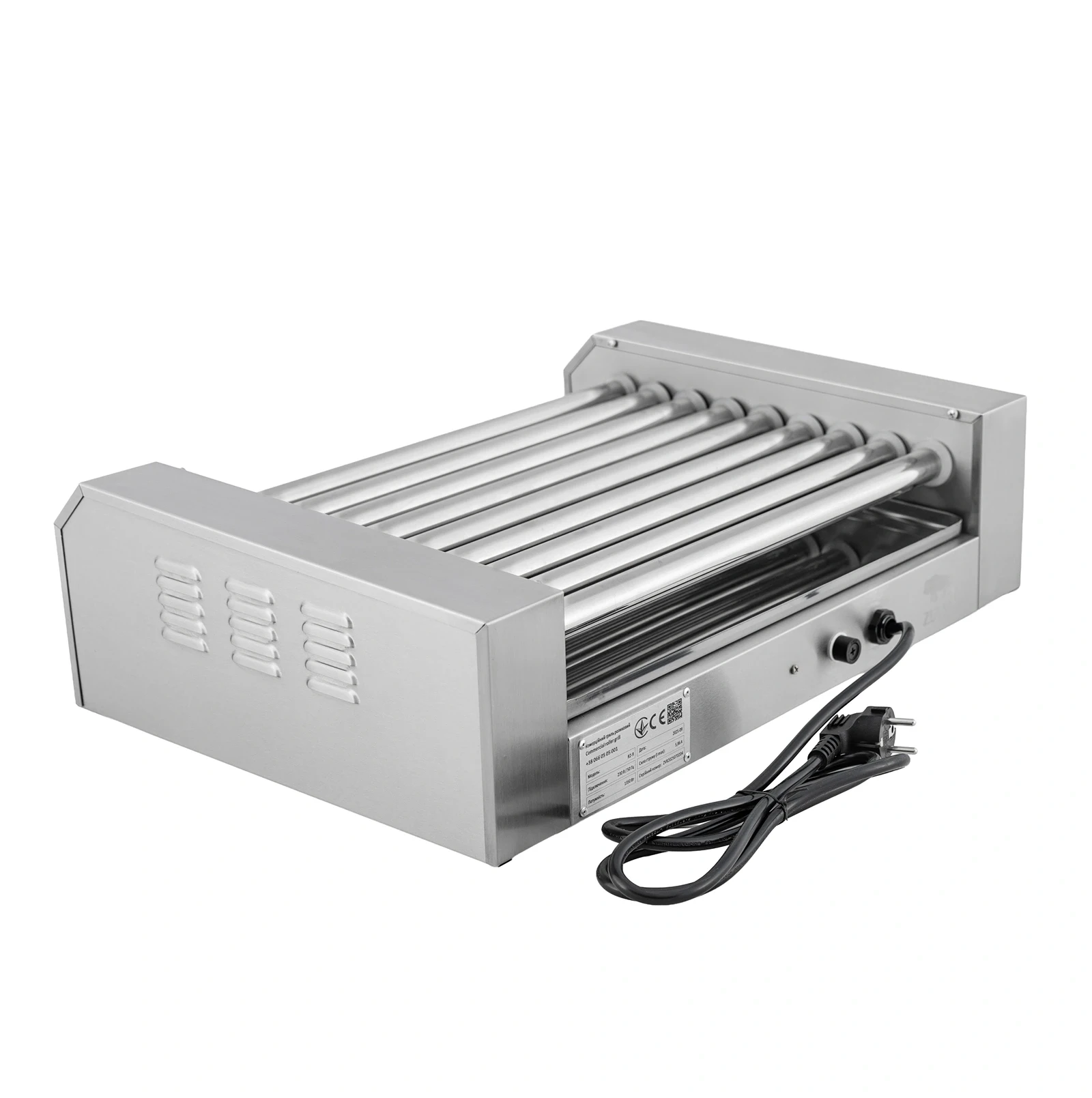 Гриль роликовый ZUVER Berlin Lux R2-9G без защитного стекла 1350W 1