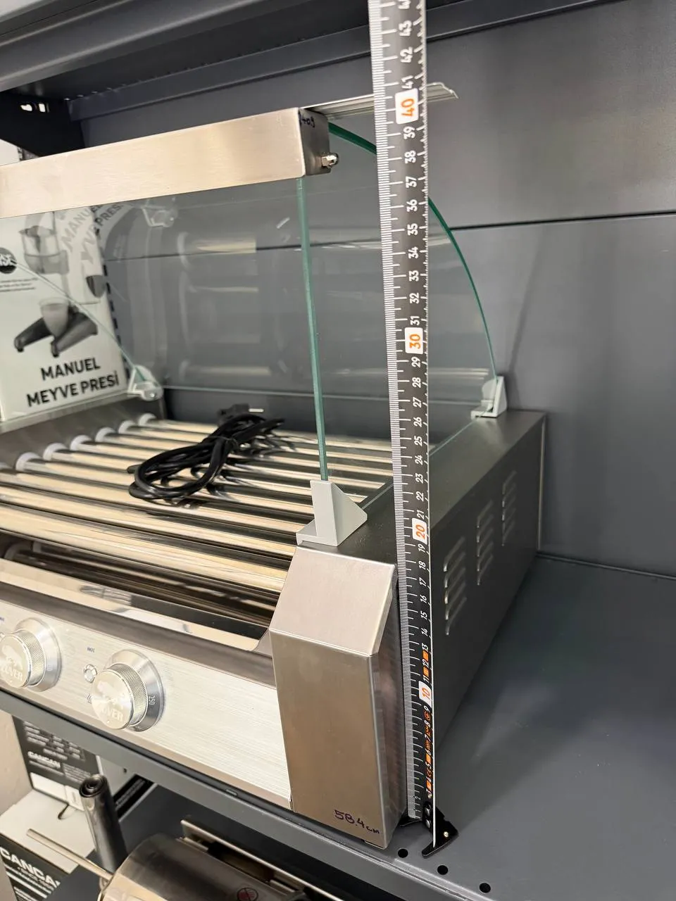 Гриль роликовый ZUVER Berlin Lux R2-9G с защитным стеклом 1350W 2