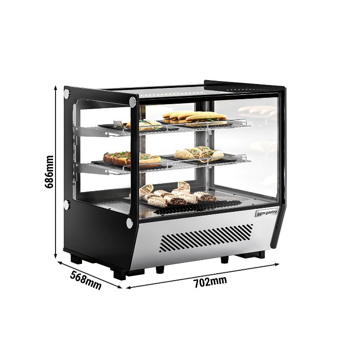 Холодильная настольная витрина - 120 Л. GGM Gastro TKVGNR120 0