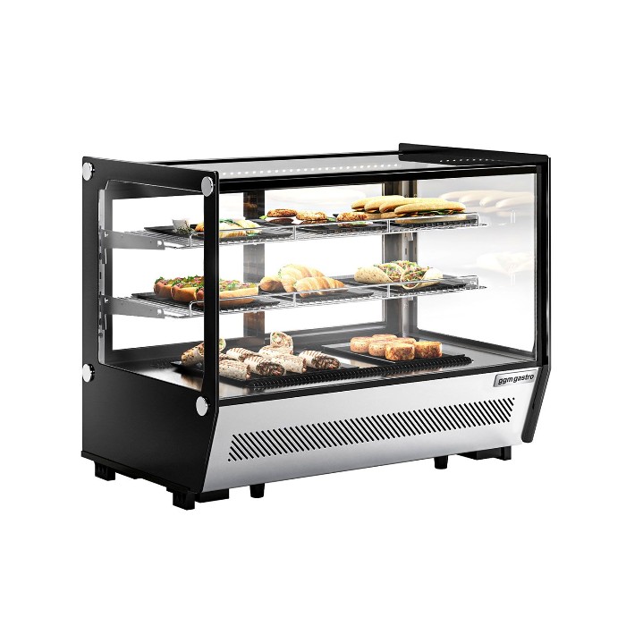 Холодильная настольная витрина - 160 Л. GGM Gastro TKVGNR160 0