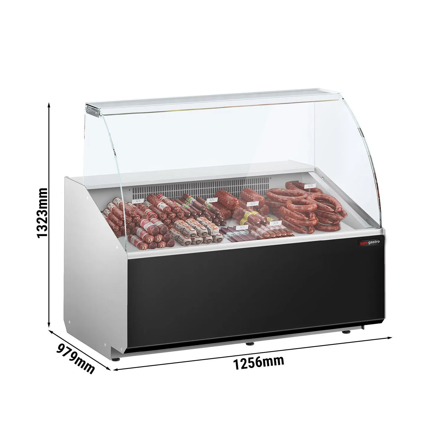Холодильная витрина GGM-Gastro KTJI129G 0