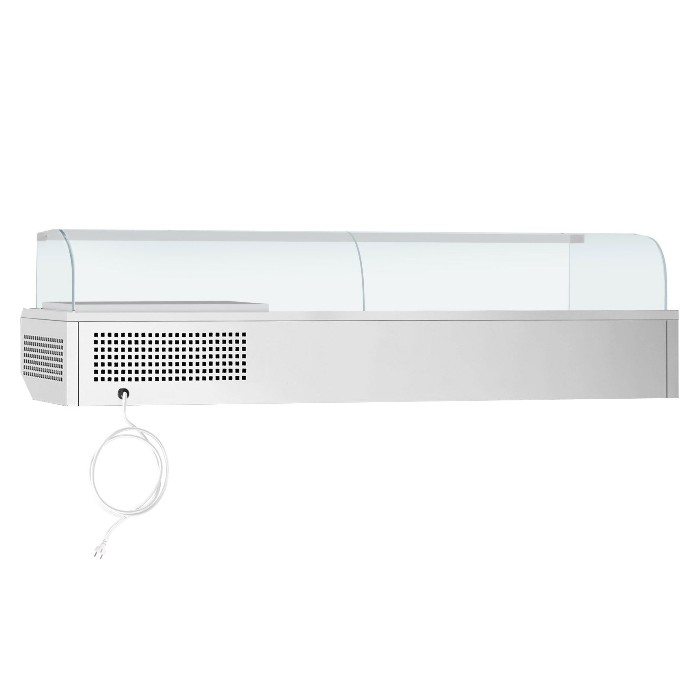 Холодильная витрина 2300x353мм - 11x GN 1/4 PREMIUM PLUS GGM Gastro AGI233 2