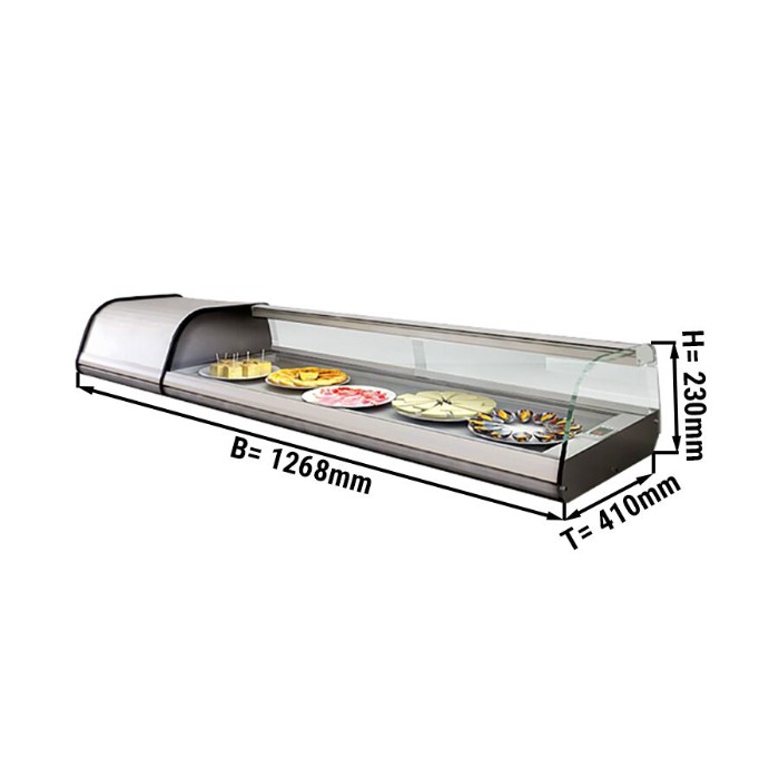 Настільна вітрина - 4x (17 x 32см) GGM Gastro ATEI134 0