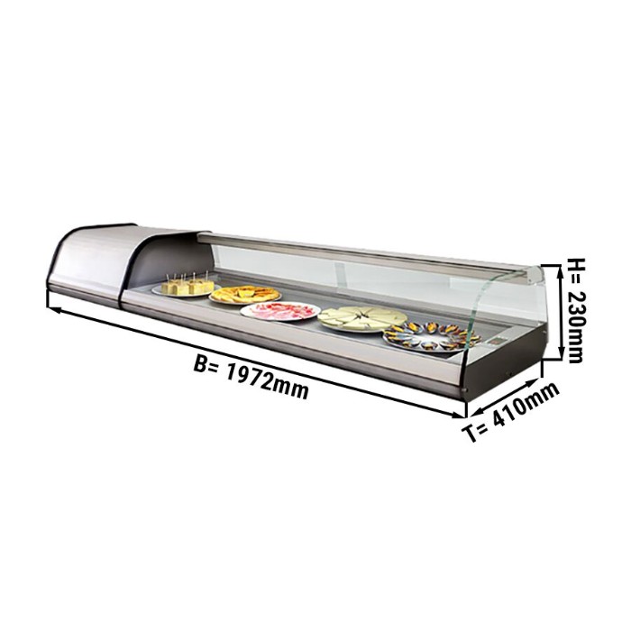 Настільна вітрина - 8x (17 x 32см) GGM Gastro ATEI204 0