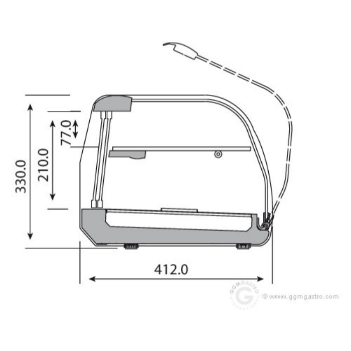 Холодильна вітрина Tapas - 8 x GN 1/3 GGM Gastro ATAI204Z 1