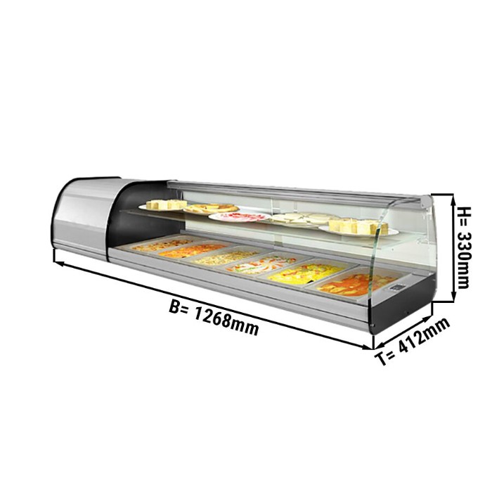 Холодильна вітрина Tapas - 4 x GN 1/3 GGM Gastro ATAI134Z 0