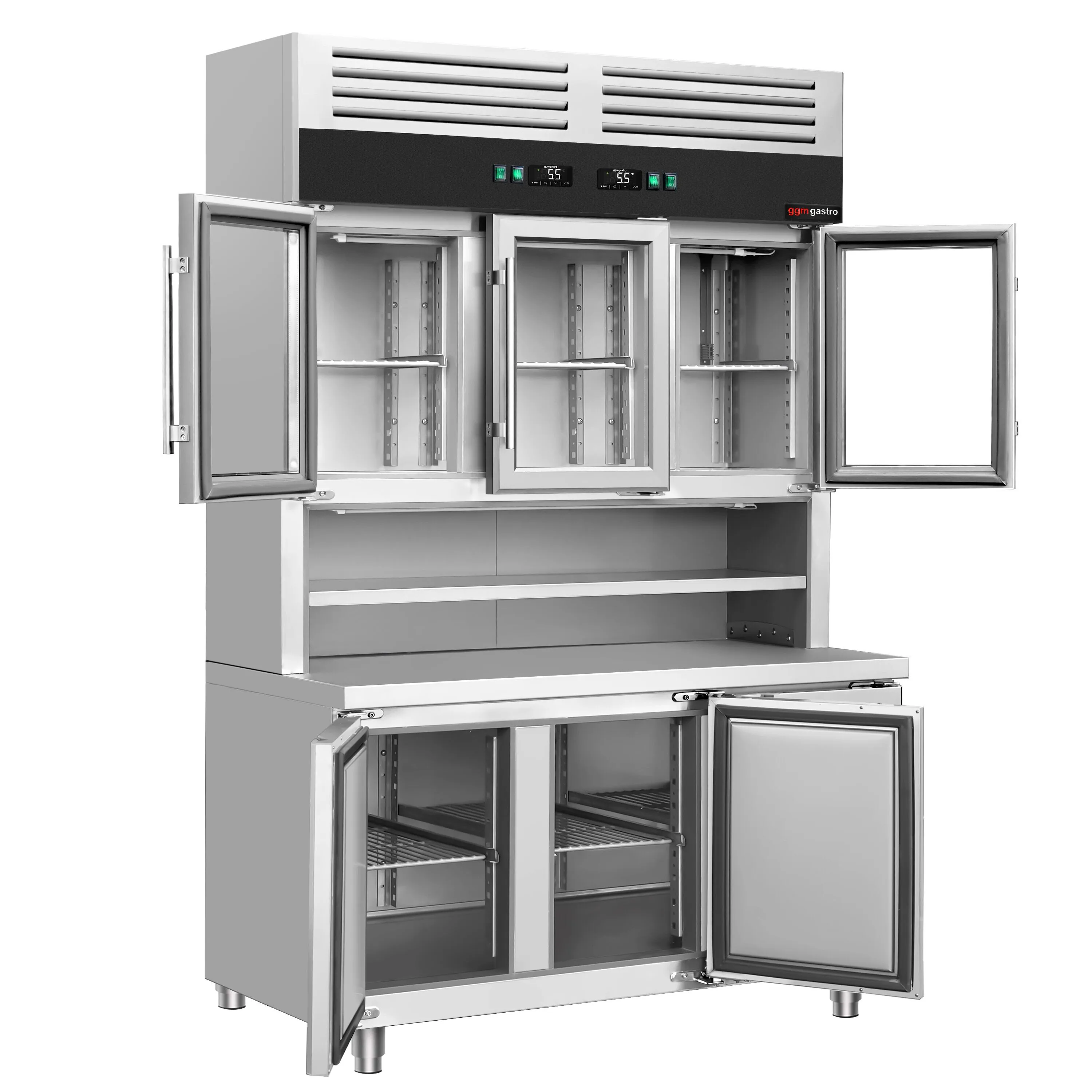 Холодильная витрина с горкой холодильная GGM-Gastro KKC3T7 2