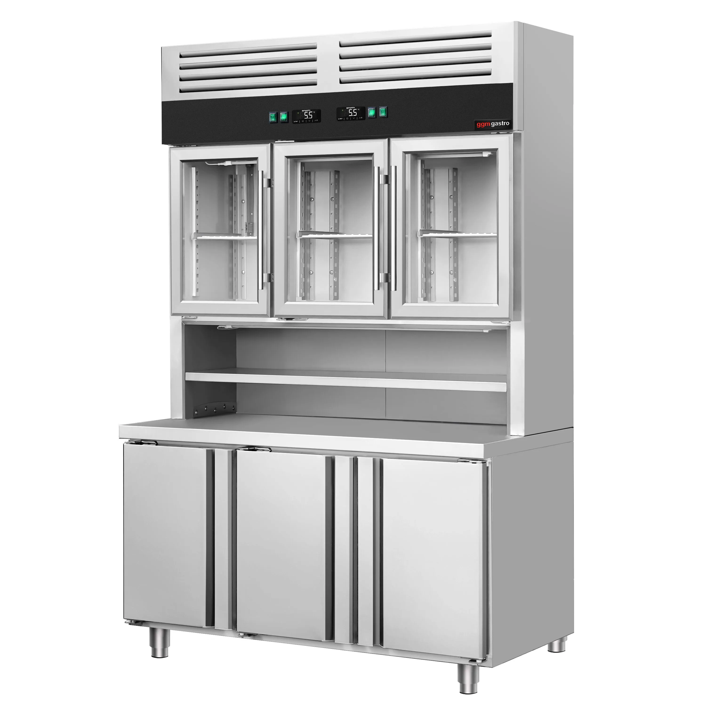 Холодильна вітрина з гіркою холодильна GGM-Gastro KKC3T8 2