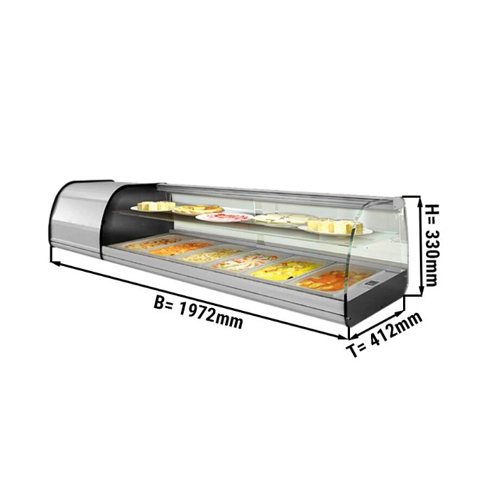 Холодильна вітрина Tapas - 8 x GN 1/3 GGM Gastro ATAI204Z 0