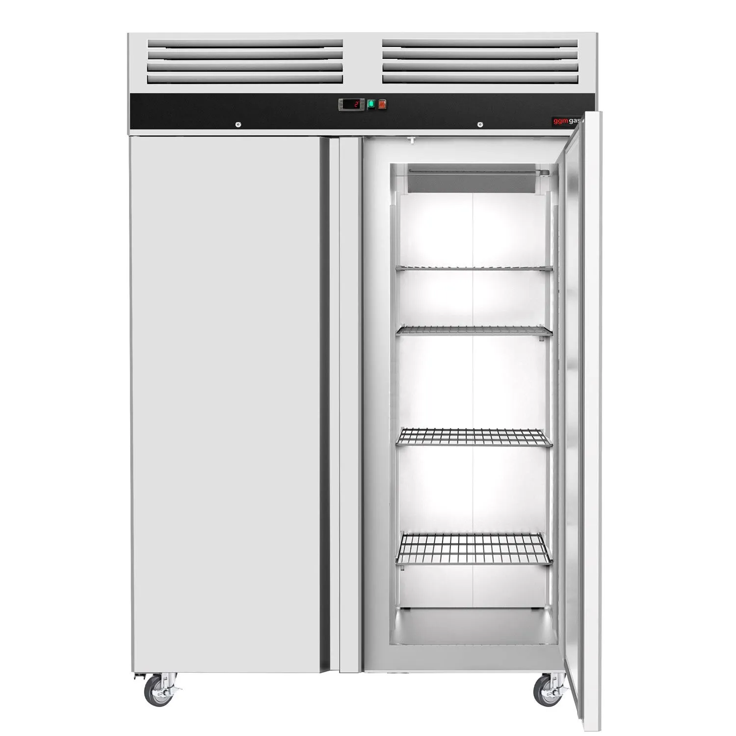 Холодильный шкаф из нержавеющей стали ECO-GN 2/1-960 л GGM GASTRO KSJ1400ND 1