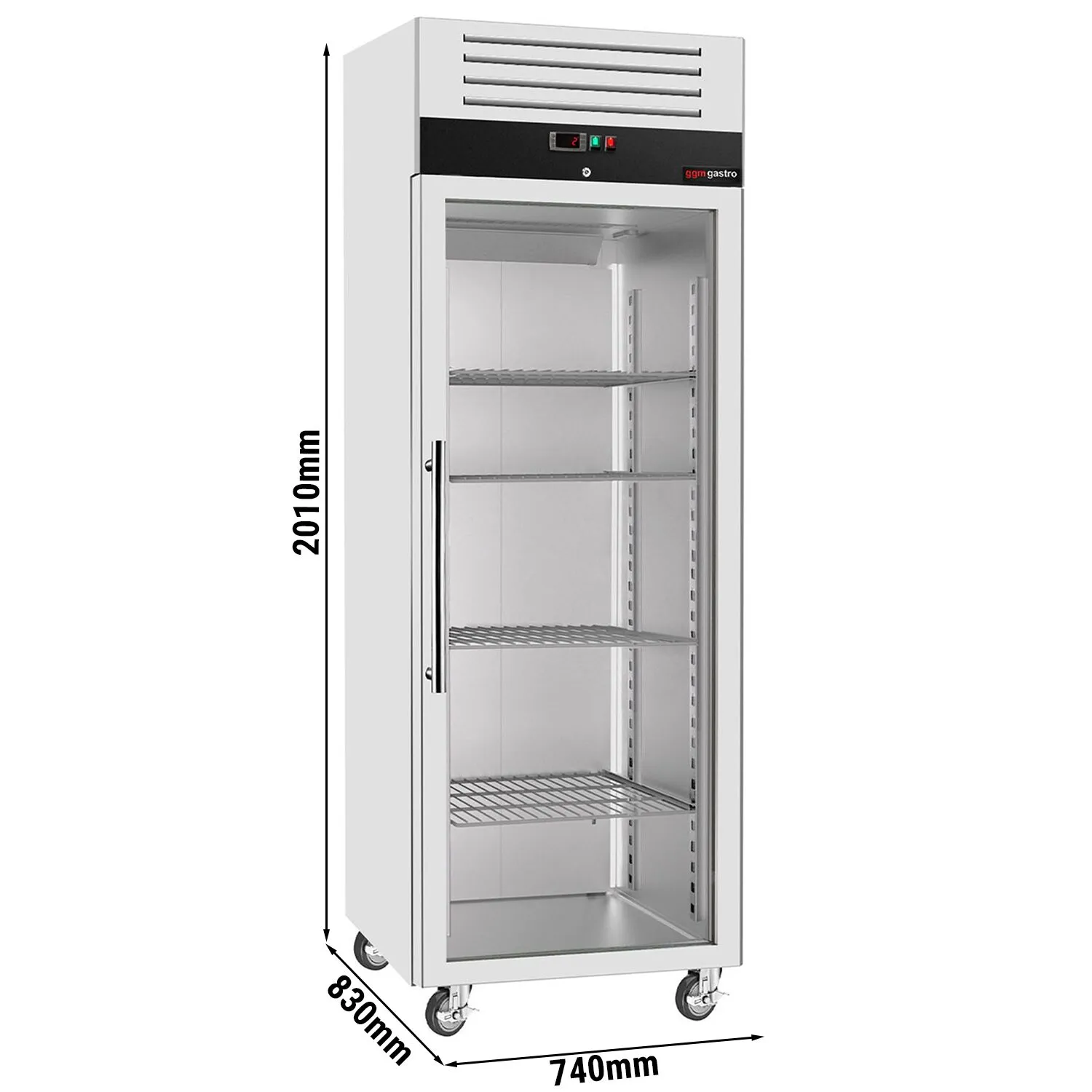 Холодильный шкаф из нержавеющей стали ECO GGM-Gastro KG700GND 0