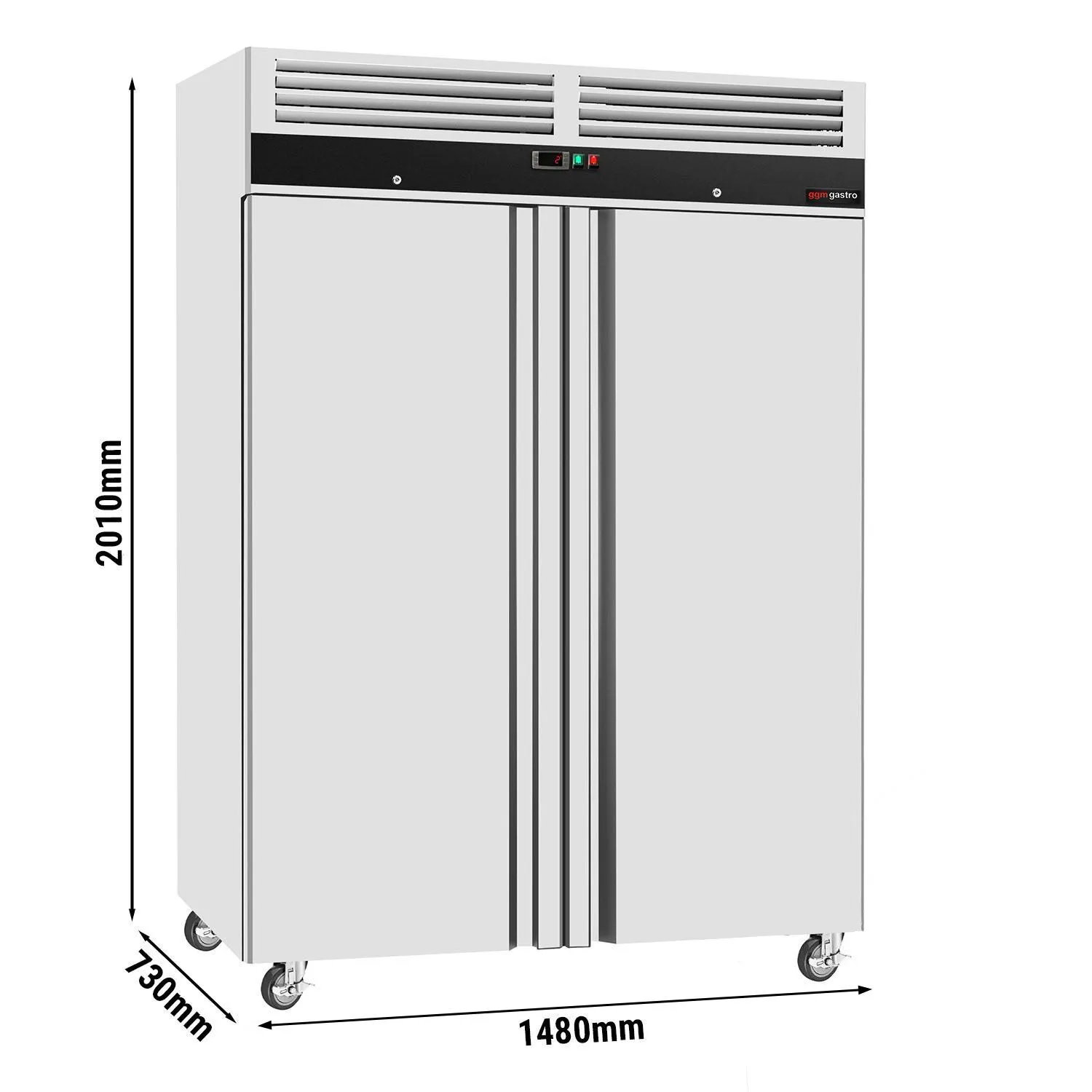 Холодильна шафа з нержавіючої сталі ECO GGM-Gastro KS1200ND 0