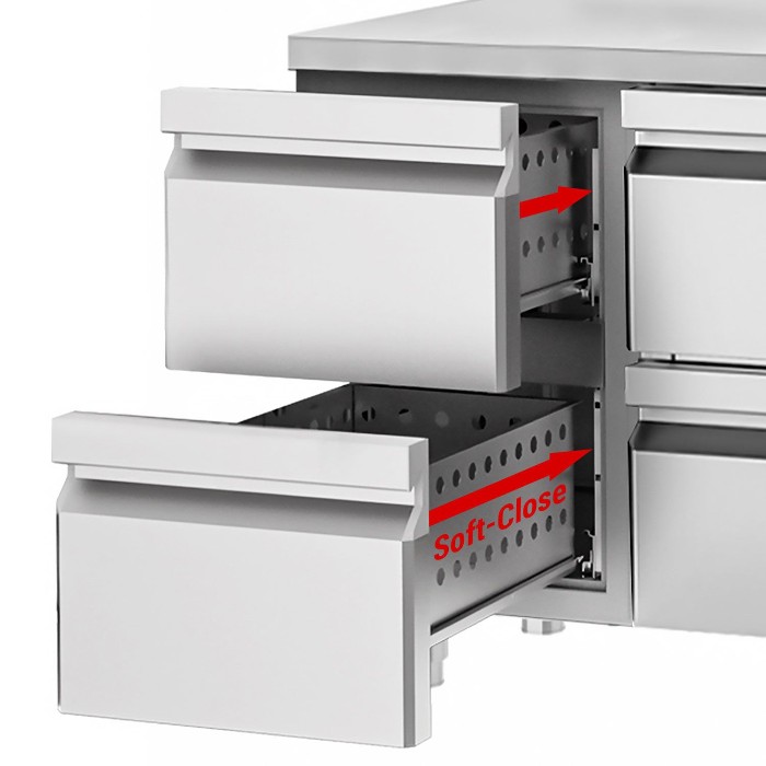 Холодильний стіл GGM Gastro KTF227AND-EF#3T#2S 4