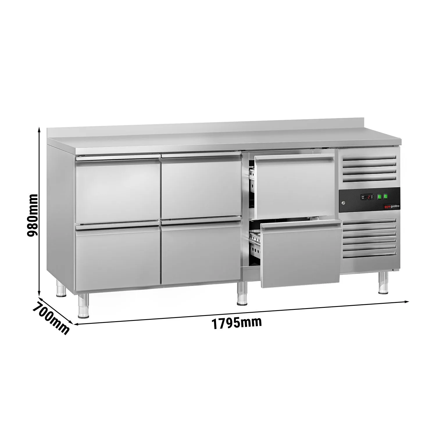 Холодильний стіл ECO GGM-Gastro KTJ187AND6 0