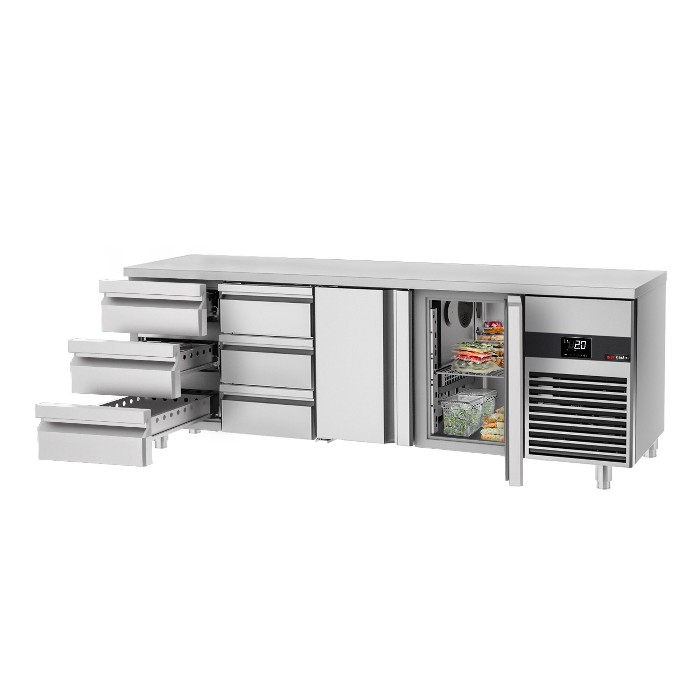 Холодильний стіл GGM Gastro KTF227ND-EF#2T#6S 1