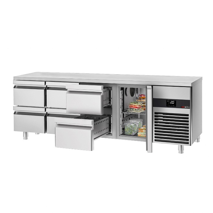 Холодильний стіл GGM Gastro KTF227ND-EF#1T#6S 1