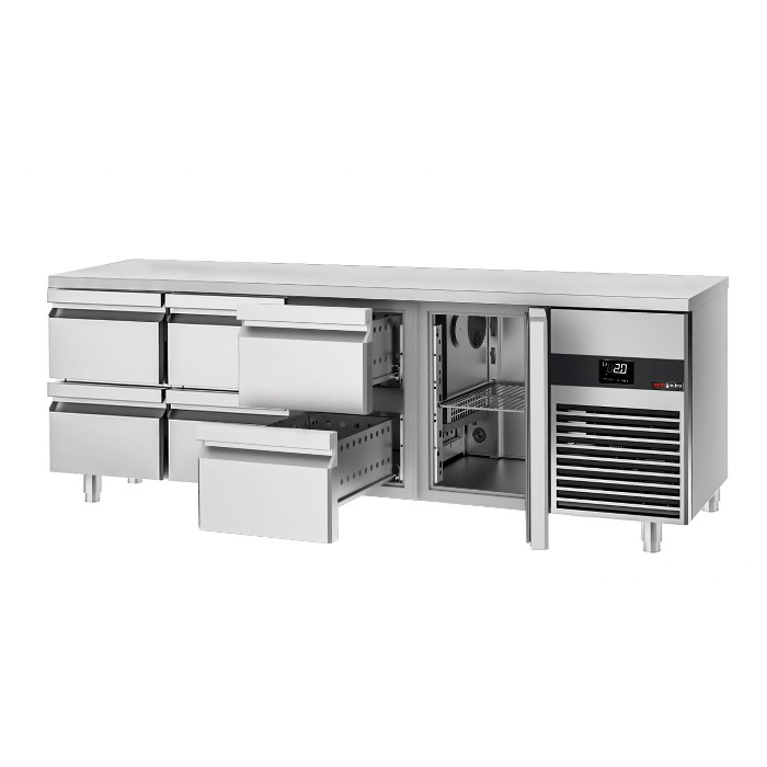 Холодильний стіл GGM Gastro KTF227ND-EF#1T#6S 2